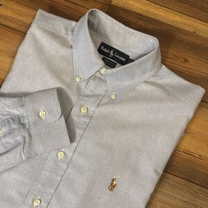 Ralph Lauren Yarmouth 16 35 light blue button down